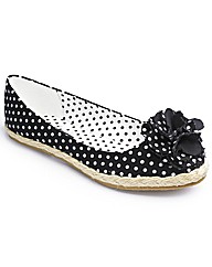 Simply Be Flower Ballerina EEE Fit
