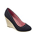 Simply Be Canvas Wedge Sandals EEE Fit