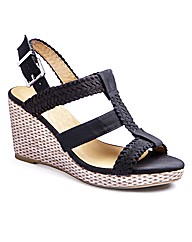 Simply Be T-Bar Wedge Sandals E Fit