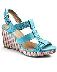 Simply Be T-Bar Wedge Sandals EEE Fit