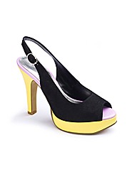 Bespoke Peep Toe Platform Shoes E Fit