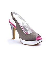 Bespoke Peep Toe Platform Shoes EEE Fit