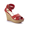 Bespoke Plaited Wedge Sandals D Fit