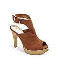 Grazia Peep Toe Platform Shoes E Fit
