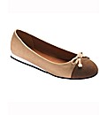 Simply Be Toe Cap Ballerina Pumps EEE