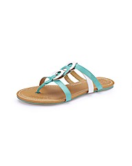 Kickers Leather Toe Post Sandals