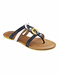 Kickers Leather Toe Post Sandals