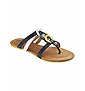 Kickers Leather Toe Post Sandals