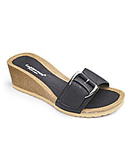 Cushion Walk Buckle Wedge Footbed E Fit