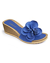 Flower Wedge Footbed EEE Fit