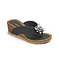 Jewelled Wedge Footbed E Fit