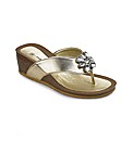 Flower Wedge Footbed EEE Fit