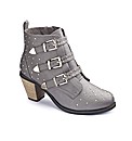 Studded Strappy Ankle Boots EEE Fit