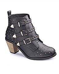 Studded Strappy Ankle Boots E Fit