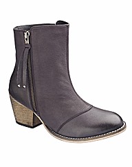 Simply Be Zip Ankle Boots E Fit
