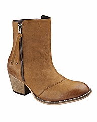 Simply Be Zip Ankle Boots EEE Fit