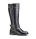 Legroom Studded High leg Boots EEE Fit