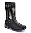 Studded Buckle Boots E Fit