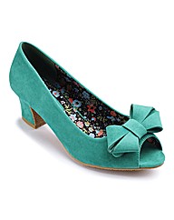 Simply Be Flared Heel Peep Toe E Fit