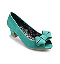 Simply Be Flared Heel Peep Toe E Fit
