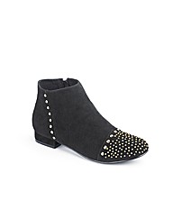 Studded Ankle boots E Fit