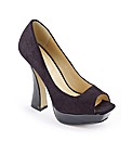 Flared Heel Court Shoes D Fit