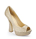 Flared Heel Court Shoes D Fit