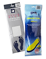 Memory Foam Insoles & Odour Stop InSoles