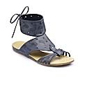 Laced Back Panel Sandals E Fit