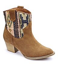 Woven Aztec boot E Fit
