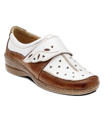 Padders White and Tan Ischia Shoe