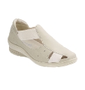 Padders Vivian Bone Summer Casual Shoe