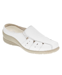 Padders White Vicky Summer Mule