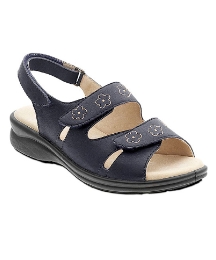 Padders Navy Rosemary 2 Strap Sandal