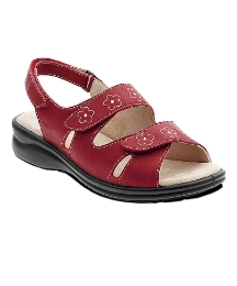 Padders Red Rosemary 2 Strap Sandal