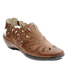 Padders Tan Sancha Closed Toe Shoe