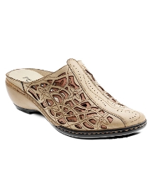 Padders Bone & Pink Lara Closed Toe Mule