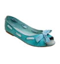 Cafe Noir Blue Aqua Ballerinas