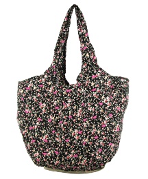 Rocket Dog Lily Black Floral Eco Shopper