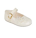 Early Days Ivory Patent Pram Shoes