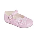 Early Days Pink Patent Pram Shoes