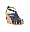 J Shoes Black Wedge Sandals