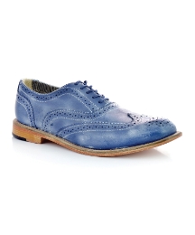 J Shoes Blue Charlie Brogues