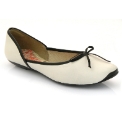 J Shoes Linen Bita Ballerina Pump