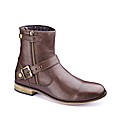 Jacamo Buckle & Zip Detail Wide Fit Boot