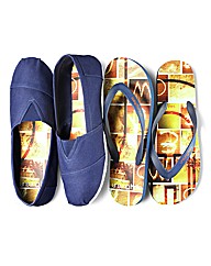 Unsung Hero Canvas & Flip Flop Twin Pack