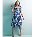 edit Demure Printed Dress
