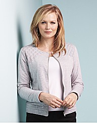 edit Collarless Quilted Jacket