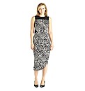 edit Printed Mock Wrap Dress