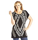 edit Tribal Print Top